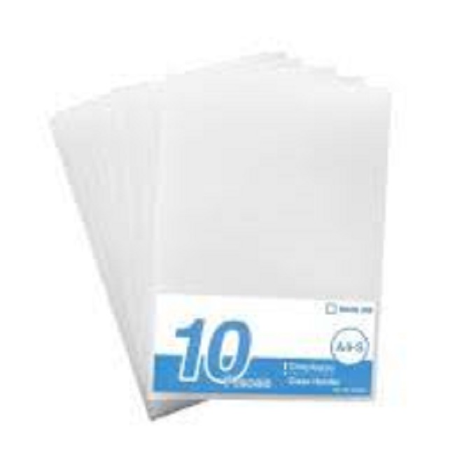 Xấp 10 cái bìa lá a4 - bìa hở 2 cạnh king jim