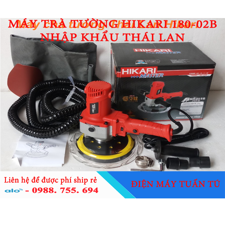 Máy chà tường hikari 180-02b