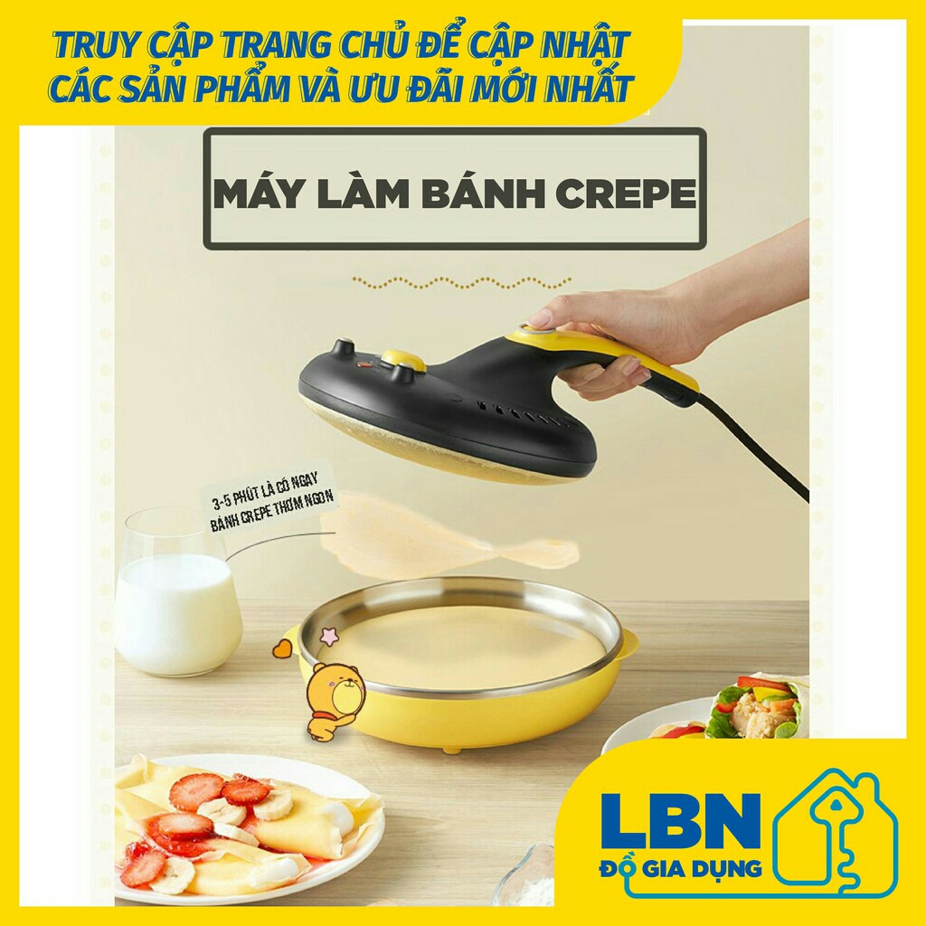 CHẢO MÁY LÀM BÁNH CREPE BÁNH TRÁNG BÁNH PANCAKE SIÊU NHANH BEAR DBC-C06N3