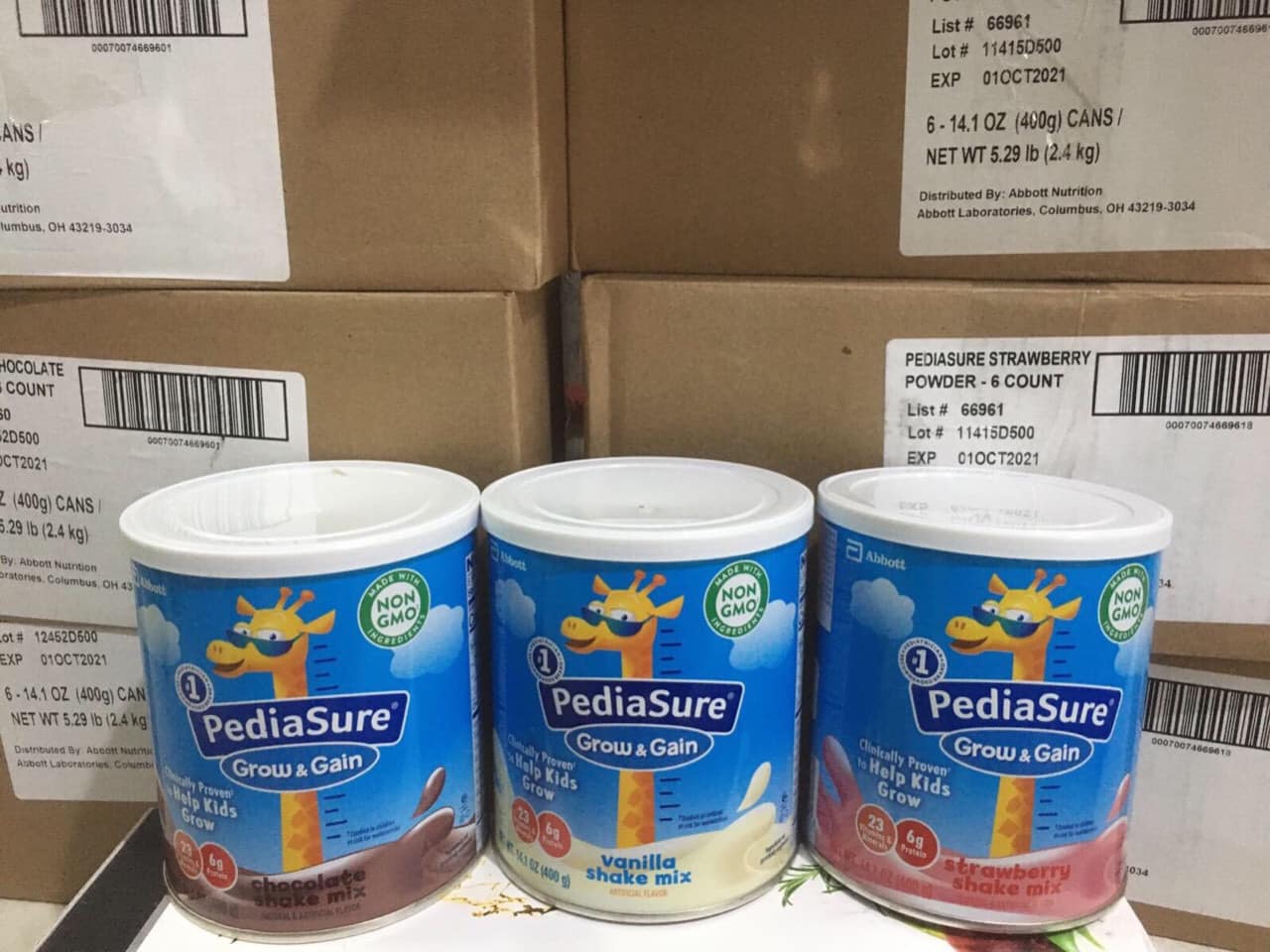 {CHÍNH HÃNG} Sữa bột tăng trưởng chiều cao Pediasure Grow & Gain 400g vị Vanilla - Hàng nhập Mỹ