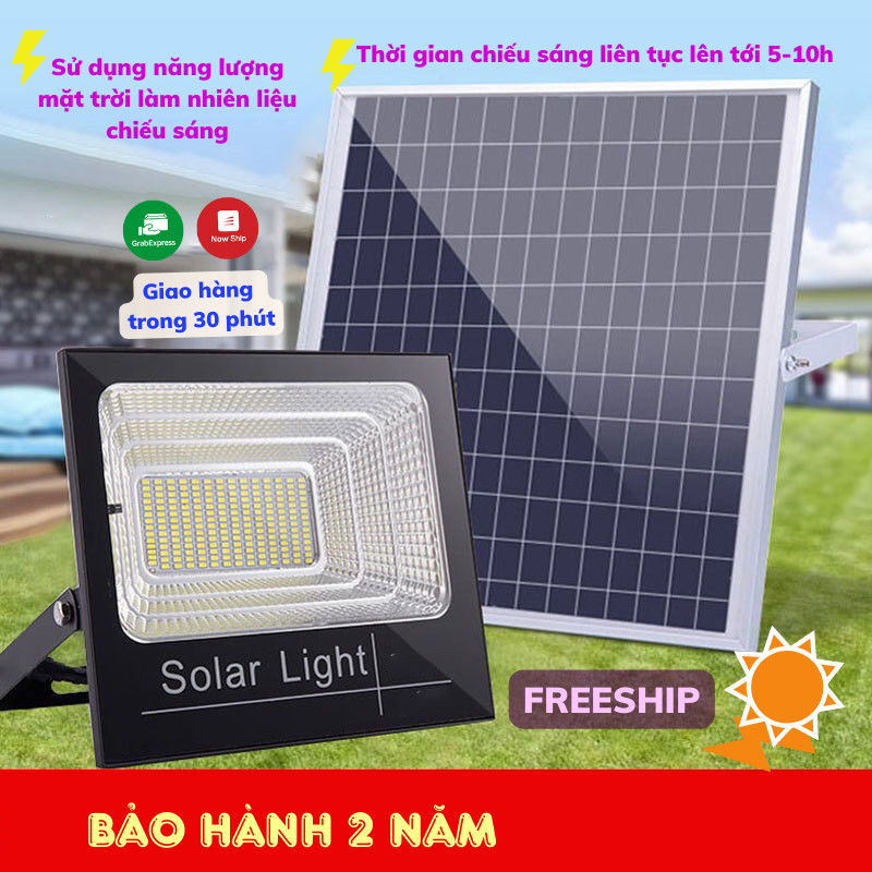 Đèn năng lượng mặt trời siêu sáng đèn led năng lượng mặt trời công suất lớn chống nước đèn toki