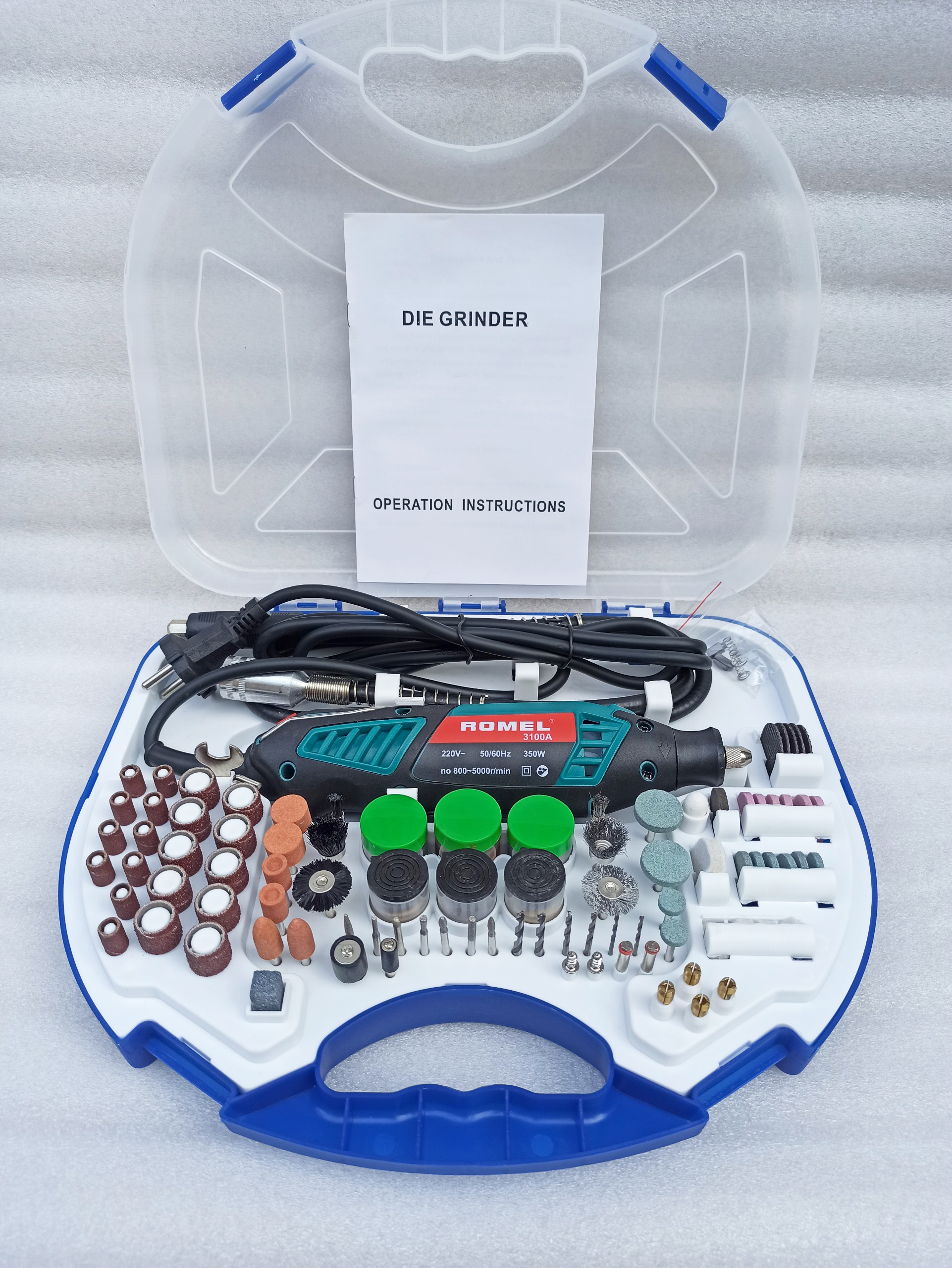 Bộ Máy Khoan Mài khuôn Khắc Đa Năng CLAXTON 100 chi tiết 350W 6 tốc độ Máy mài cầm tay , máy mài khuôn , máy mài chai  , máy mài mini