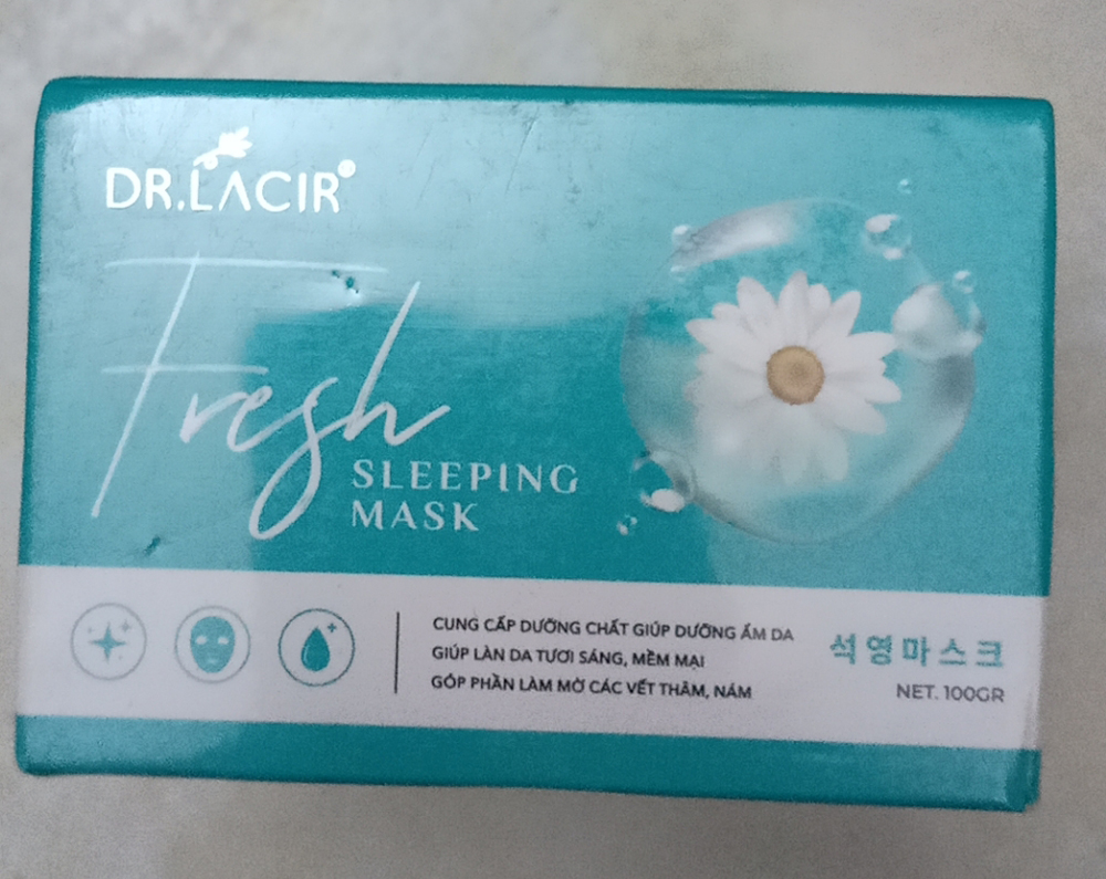 Mẫu mới - mặt nạ thạch anh tươi dr lacir chuẩn chính hãng giúp giữ nước, cân bằng độ ẩm cho da