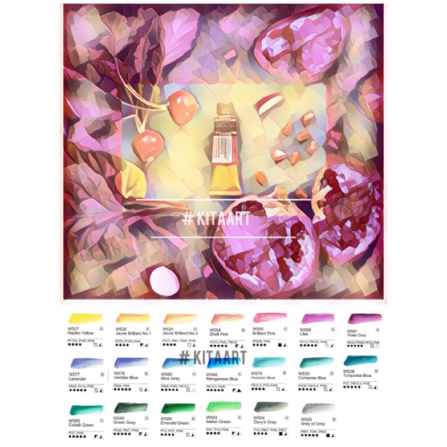 ✨Mijello 15Ml✨P7 Tone Kẹo Ngọt Màu Nước Tuýp Lẻ 15Ml Mijello Mission Gold Hàn Quốc