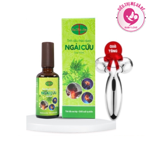 Dầu Ngải Cứu Dạ Thảo Liên chai 50ml tặng con lăn date mới