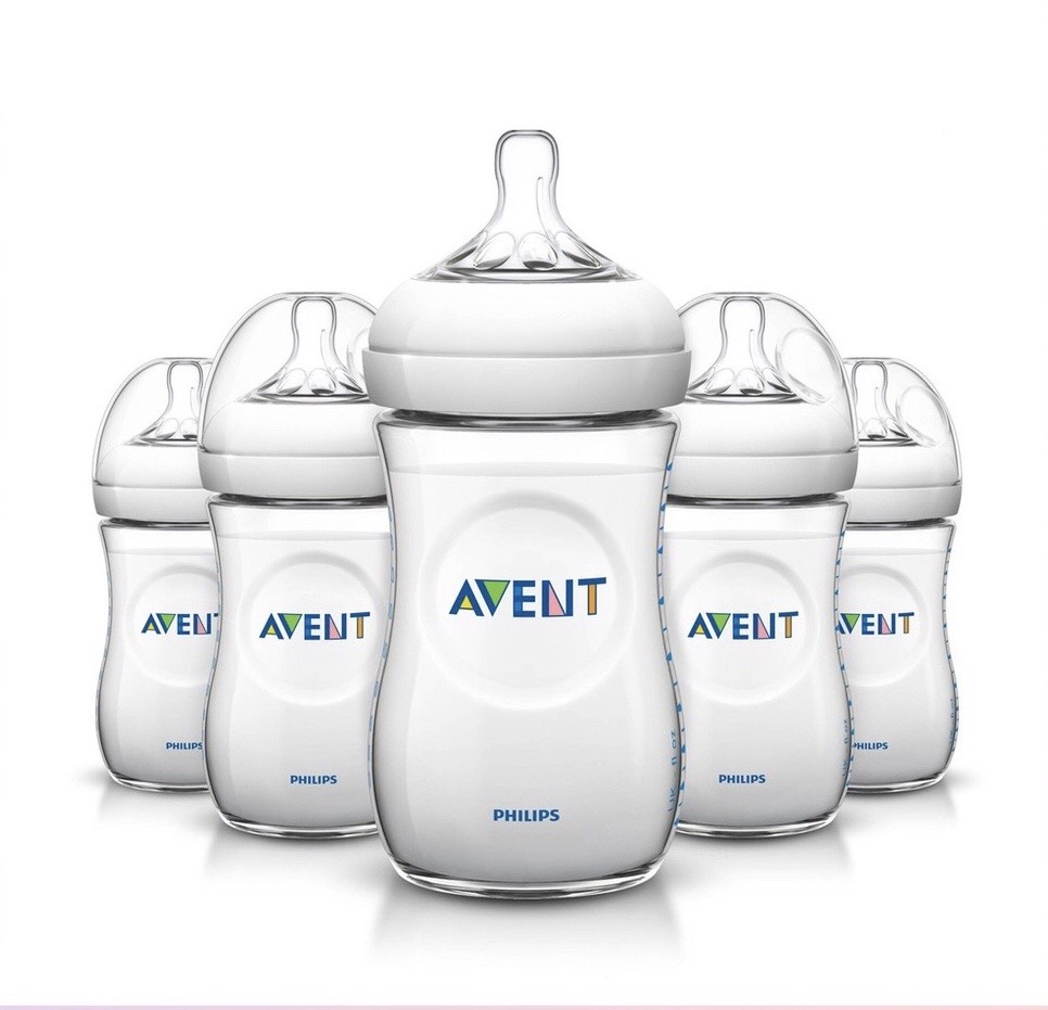Bình sữa phillips avent natural 125 ml/ 260 ml bằng nhữa pp, không có bpa
