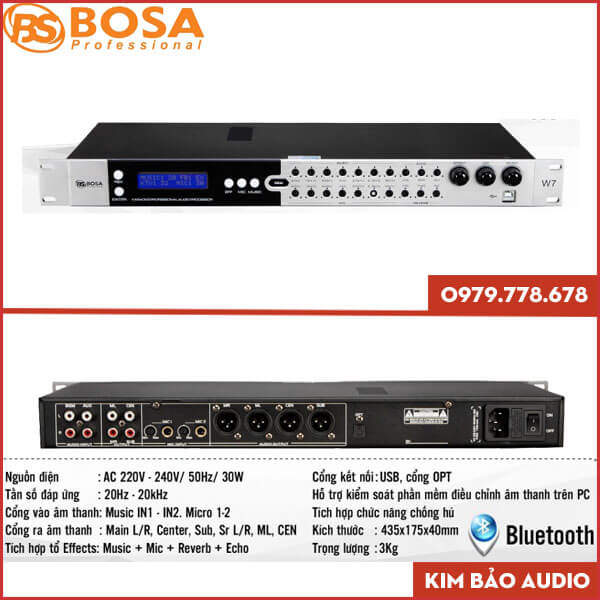 Vang số chỉnh cơ Bosa w7