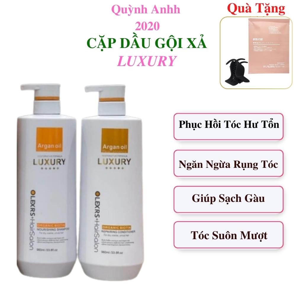 Bộ dầu gội xả Olexrs Luxury Dầu gội xả phục hồi tóc hư tổn, chống rụng tóc 500-960ml Quỳnh Anhh 2020