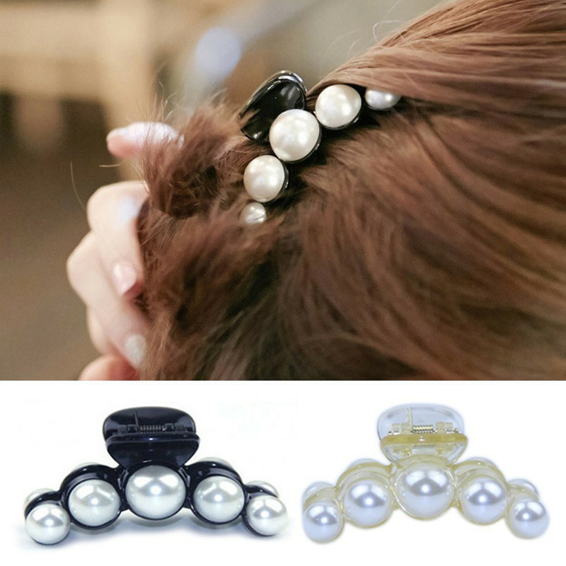 Freeship-hot kẹp gấp tóc trân châu sang trọng shop beecow