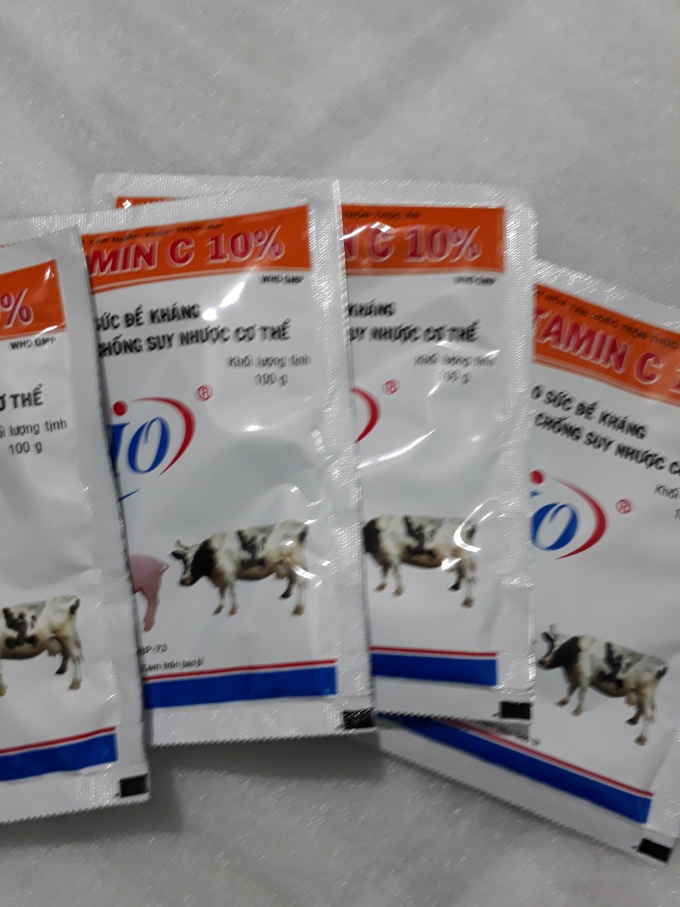 BIO -VITAMIN C 10%  1kg Chế Phẩm tăng sức đề kháng, giảm stress cho Vật Nuôi