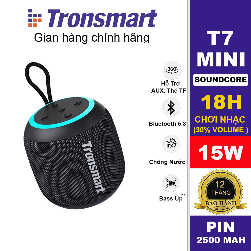 Loa Bluetooth 5.3 Tronsmart T7 Mini Công Suất 15W