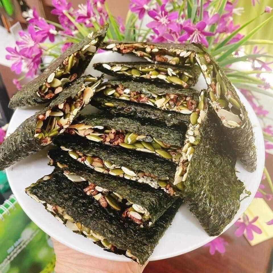 1kg snack rong biển kẹp hạt dinh dưỡng hàng ngon loại 1