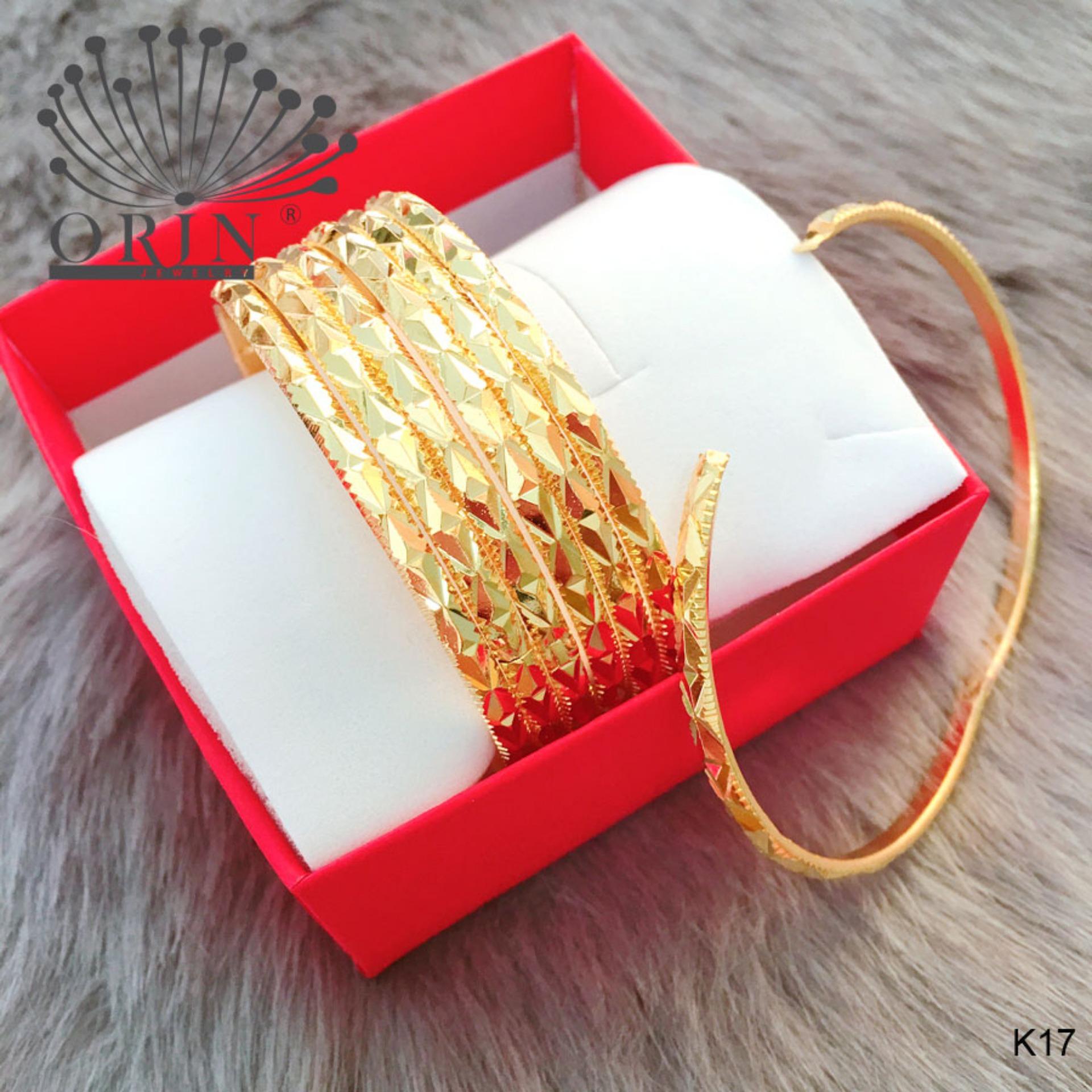 Vòng ximen bản lớn thiết kế cao cấp bền màu Orin K17 V2132 thời thượng