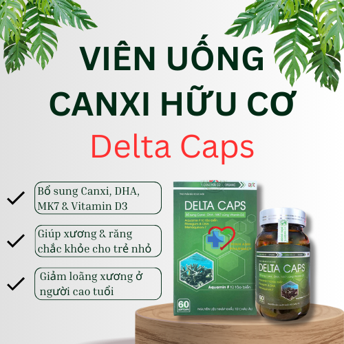 Viên uống Canxi hữu cơ Delta Caps