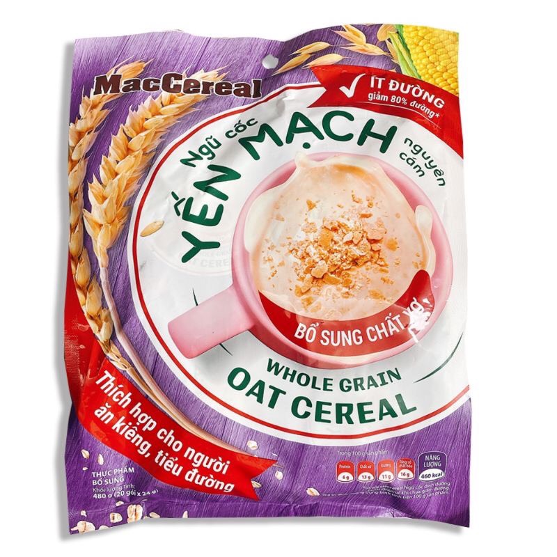 Ngũ cốc yến mạch maccreal dành cho người ăn kiêng và tiểu đường