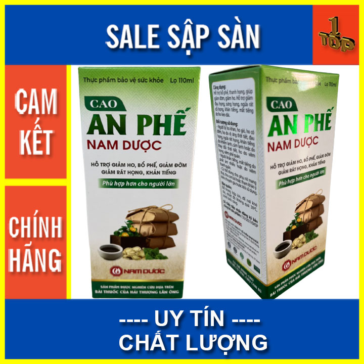 Cao An Phế Nam Dược - Bổ Phế, Giảm Ho Rát Họng & Khản Tiếng - Chai 110ml - Top1 Pharmacy