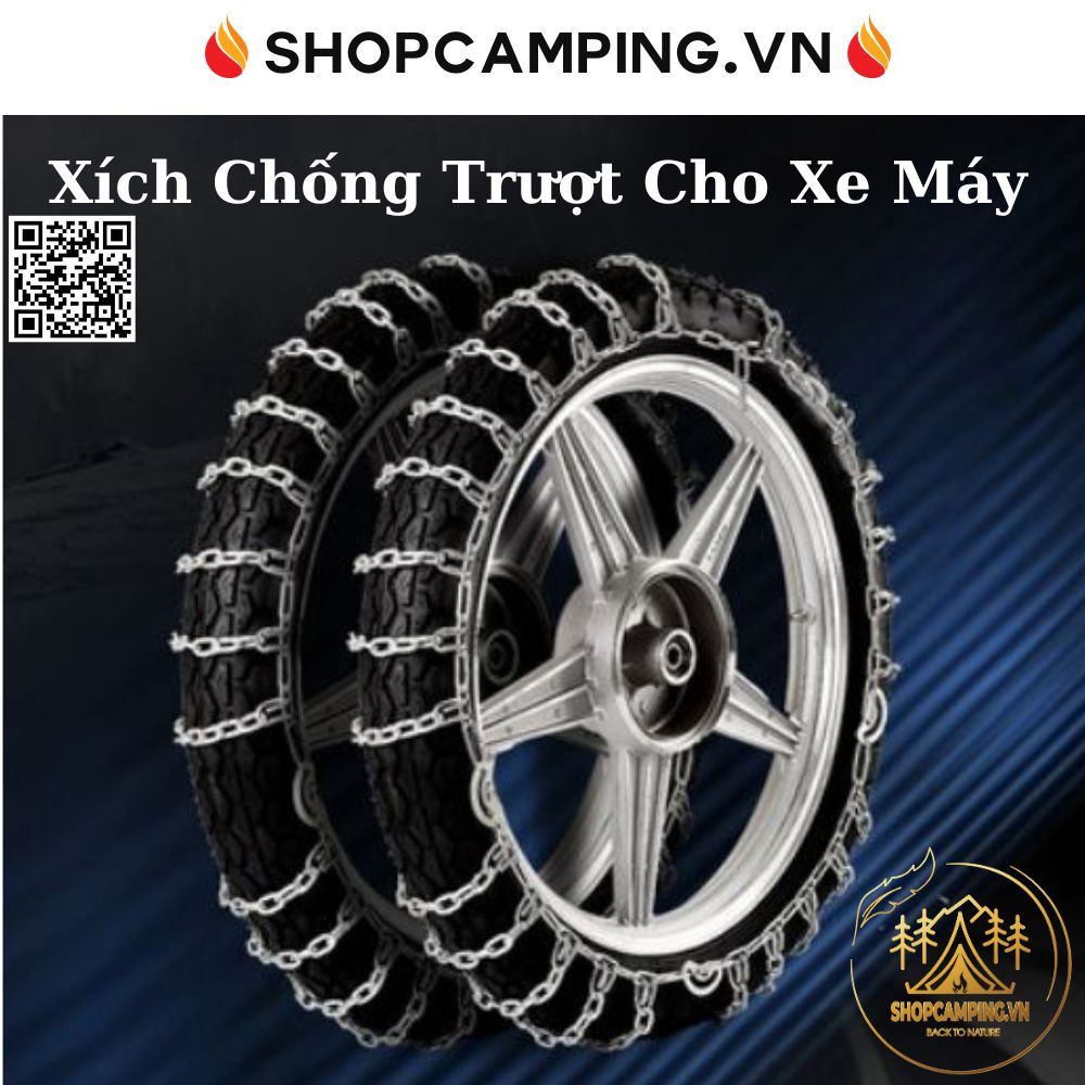 Xích bó lốp xe máy, xích quấn lốp chống trơn trượt