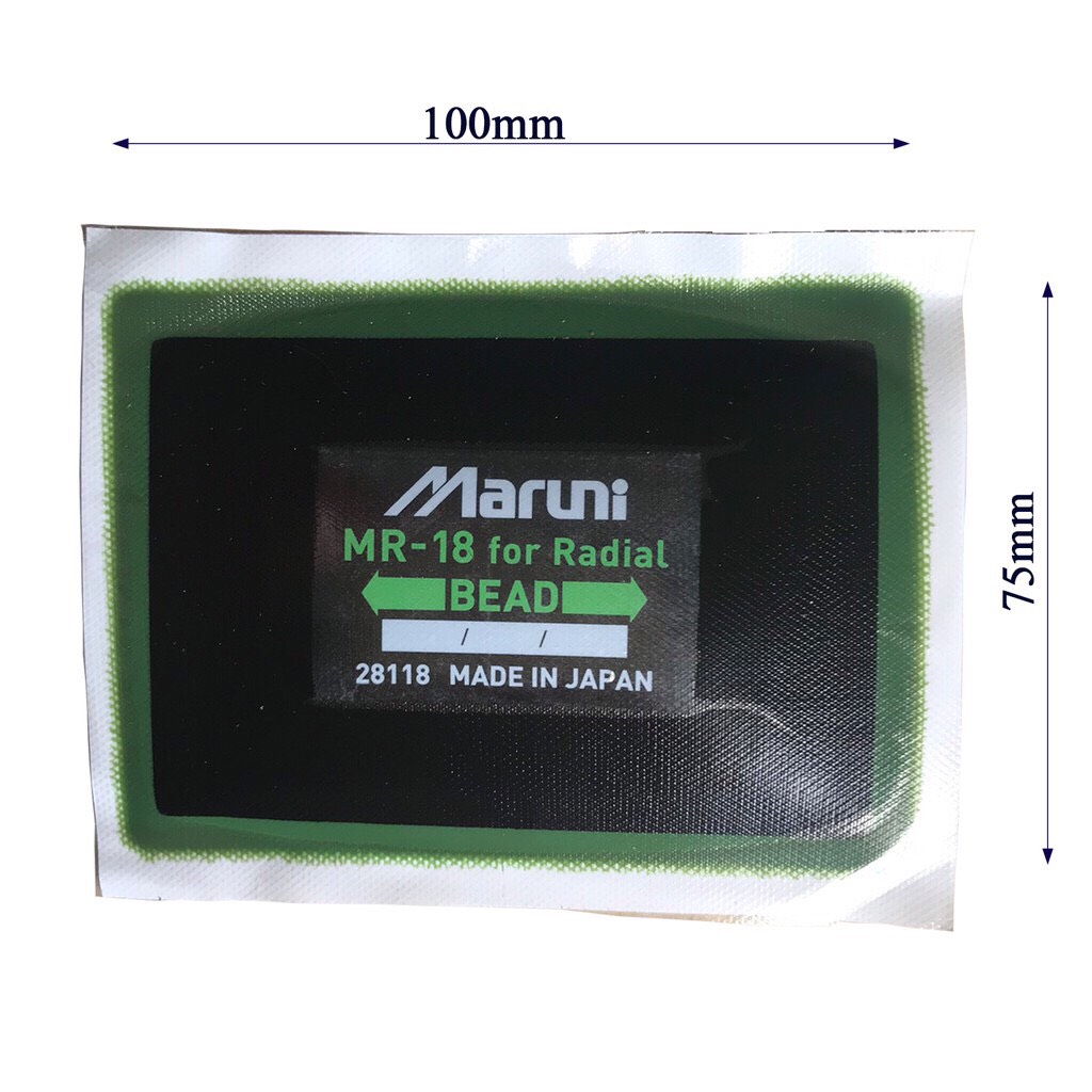 Miếng vá lốp ô tô bố tròn maruni mr-18, 75x100 mm