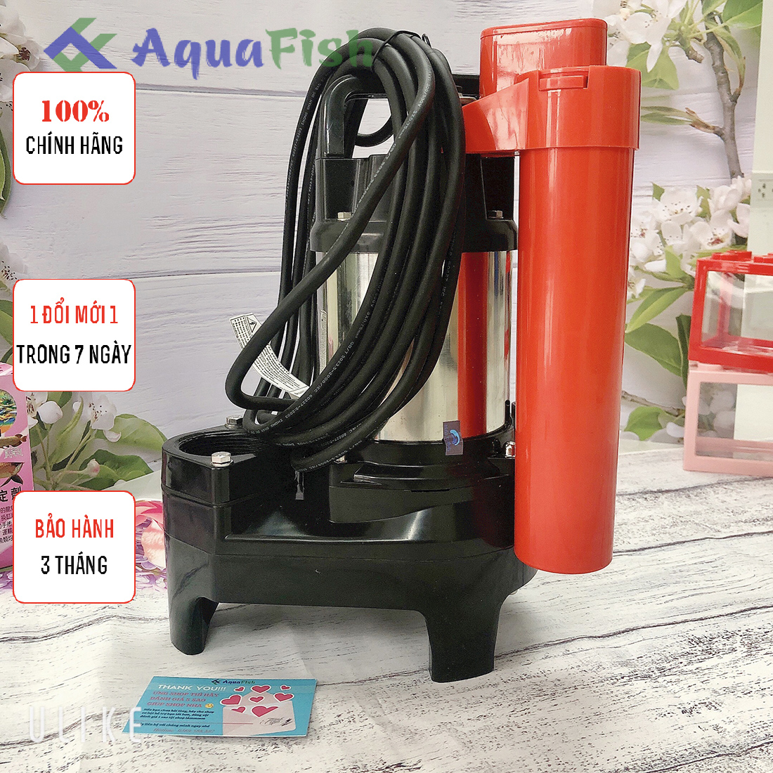 Máy Bơm Nước Hồ Cá Koi, Hồ Cá Rồng Tsurumi 50w, 100w, 150w, 200w, 400w, 750w xuất sứ Nhật Bản (dùng bơm luồng, bơm thác, bơm xả cặn)