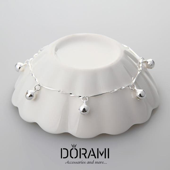 Lắc chân bạc chuông lục lạc  dễ thương phụ kiện trang sức thời trang hot trend hàn quốc LCHK02 - dorami