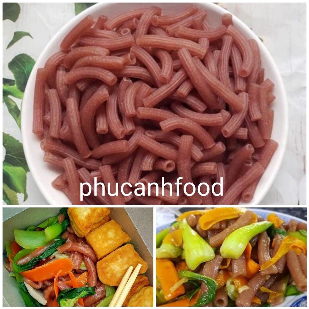 Nui ống gạo lứt làm từ 100 gạo lứt đỏ nguyên cám thực dưỡng eatclean ăn kiêng giảm cán gói 500g