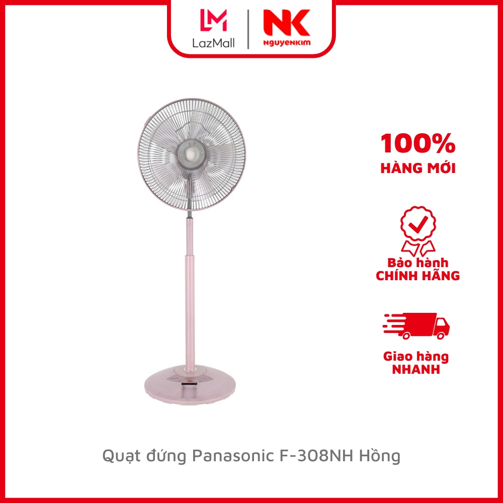 Quạt đứng panasonic f-308nh hồng