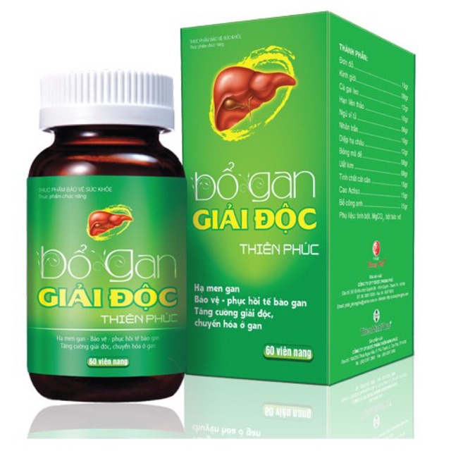 BỔ GAN GIẢI ĐỘC THIÊN PHÚC - 60 viên