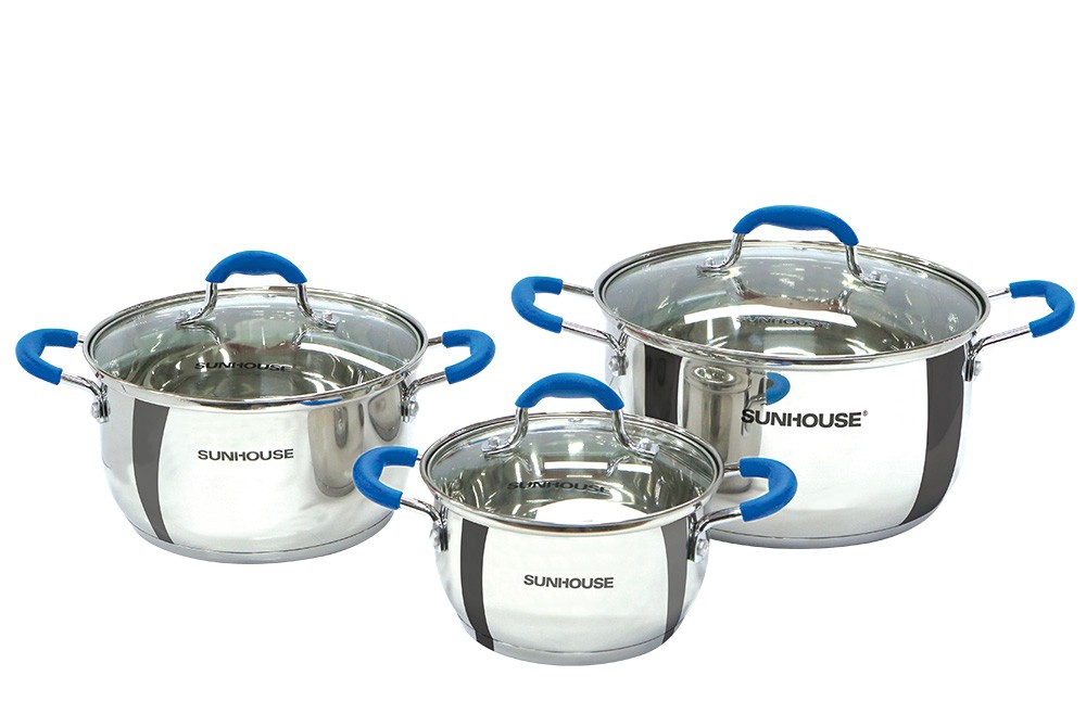 Bộ nồi inox 5 đáy sunhouse shg2503mbd