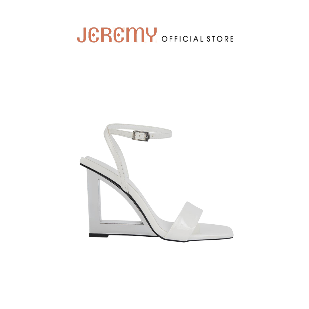 Giày cao gót 10cm quai ngang đế chữ l l-shaped strappy heels sablanca sn0020