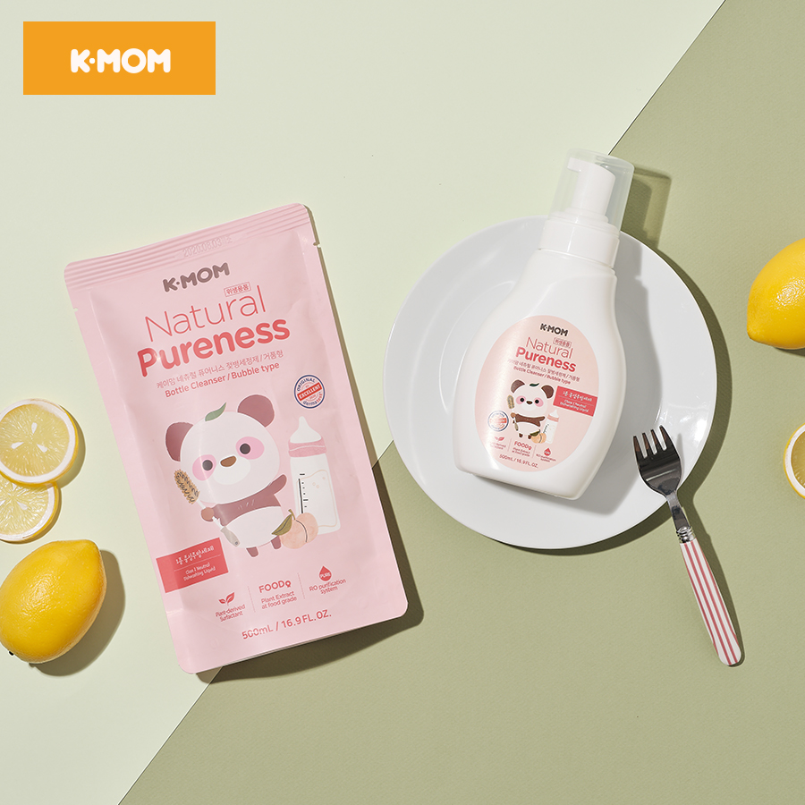 Nước RỬA BÌNH và rau quả hữu cơ K-MOM Hàn Quốc