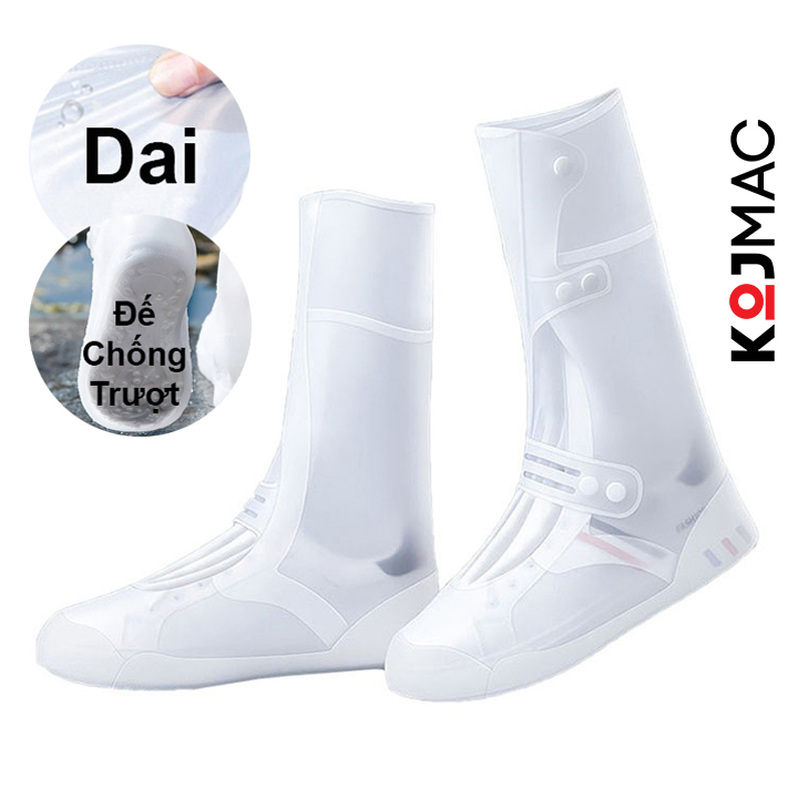 Ủng Bọc Giày Đi Mưa Cổ Cao Su Chống Thấm Nước ( Vớ Đi Mưa Dầy Silicon Dẻo, Áo Mưa Giầy, Túi Bao Dày, Nam Nữ, Giá Sỉ ) | GDB091