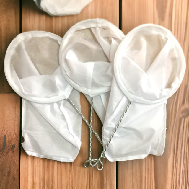 Vợt vải lọc trà/cà phê cán inox đường kính 15 cm x Dài 29 cm