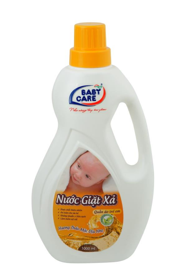 Nước giặt xả Baby Care 2 in 1 Hương Thảo Mộc 1 lít - phù hợp cho trẻ sơ sinh