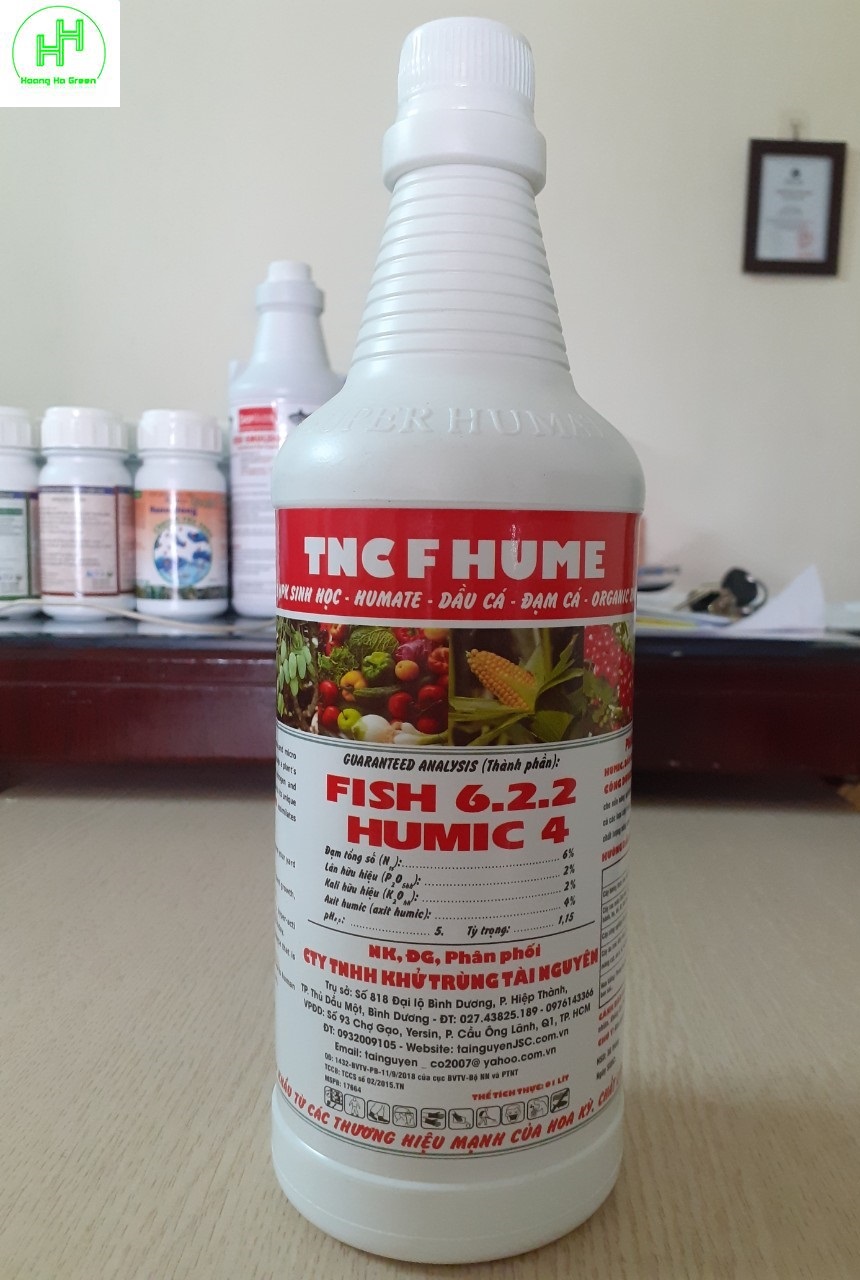 TNC F HUME 1 lít - Phân bón lá NPK Sinh học - HUMATE - Dầu cá - Đạm cá - Organic Bio Fertilizer - NEW FISH - FISH 6.2.2 HUMIC 4