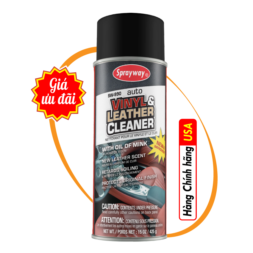 [HCM] CHAI XỊT VỆ SINH VÀ BẢO VỆ ĐỒ DA - SPRAYWAY 990