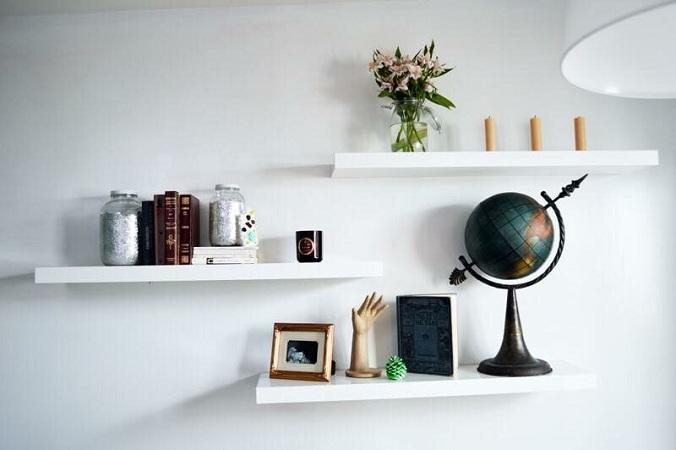 Kệ treo tường 3 thanh ngang rộng 40cm x sâu 20cm