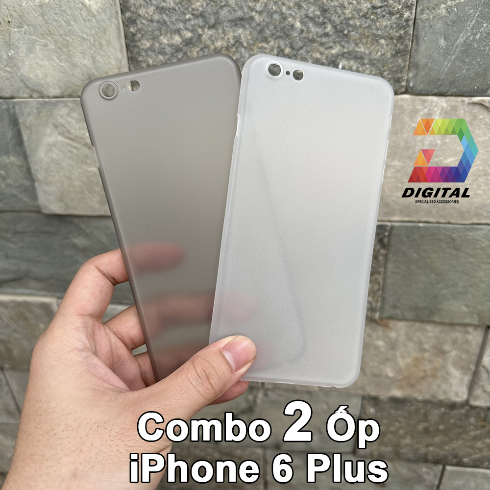 Combo 2 ốp lưng trong nhám siêu mỏng unibody cho iphone 6 plus / 6s plus
