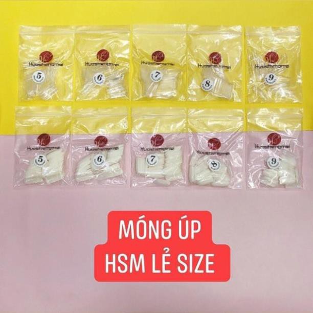 Móng úp HSM lẻ size phom chuẩn (size từ 4, 5, 6, 7, 8, 9)