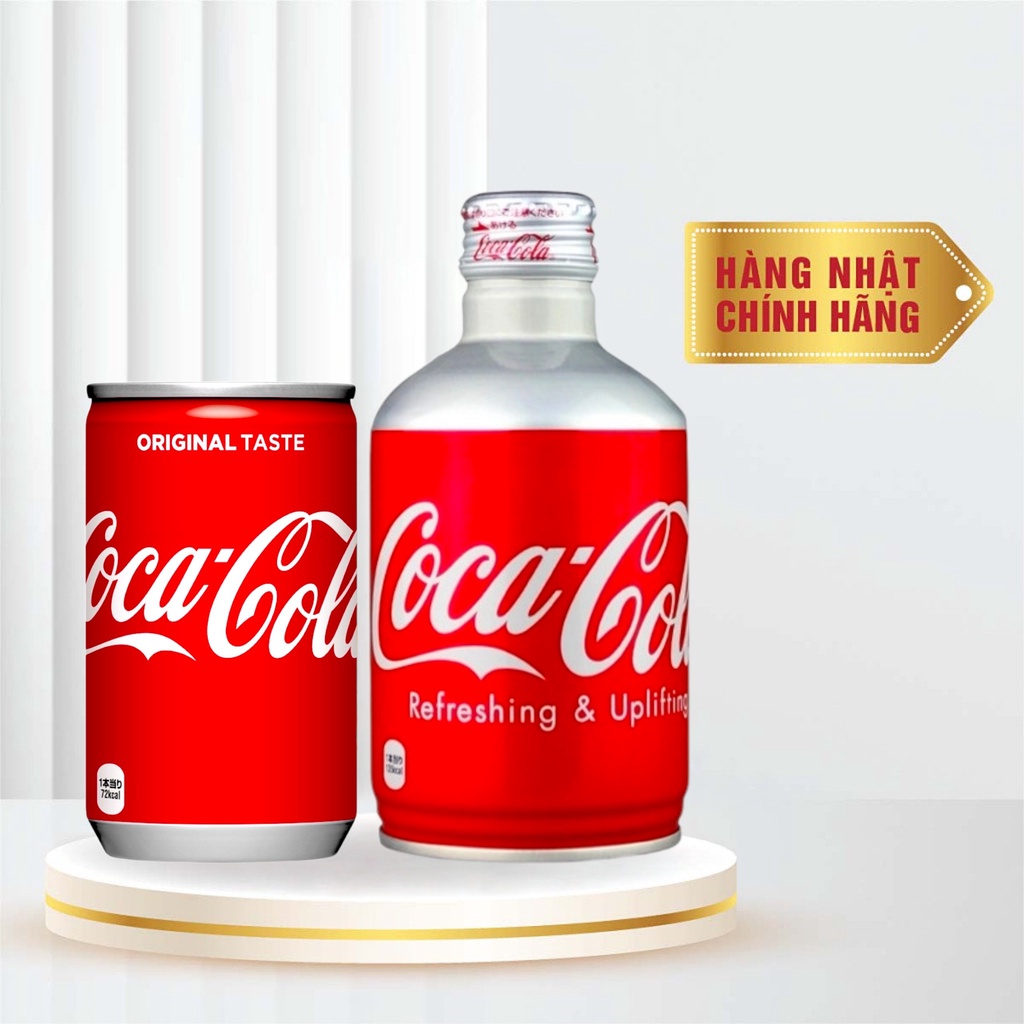 Coca Cola Nhật Bản Chính Hãng Lon Nắp Vặn 250ml 300ml