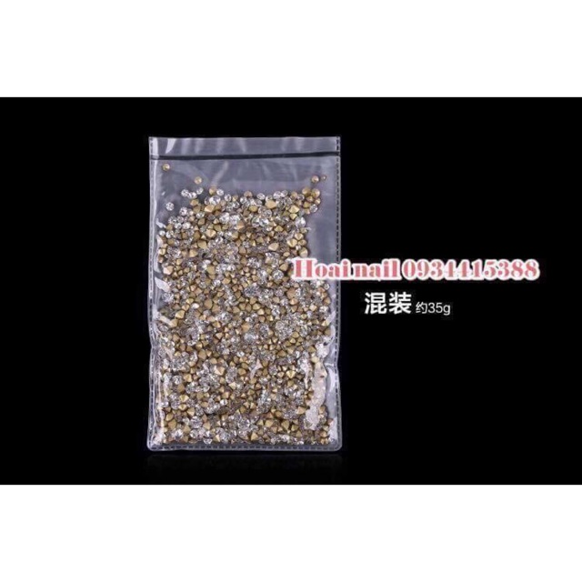 Đâ chân nhọn mix size màu trắng Phụ kiện Nail