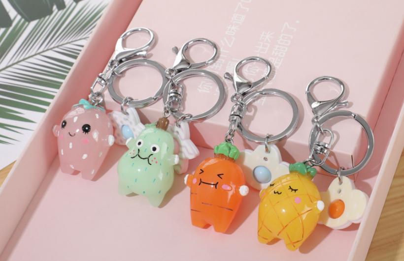 Móc khóa trái cây Acrylic dễ thương