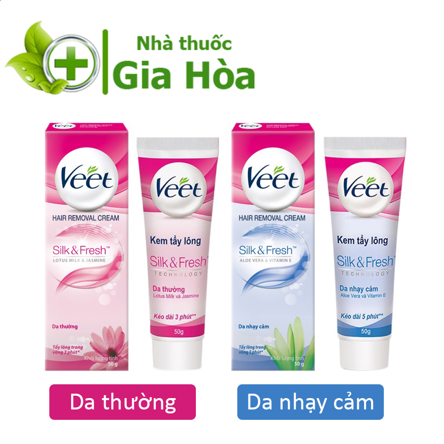 Kem tẩy lông veet cho da nhạy cảm