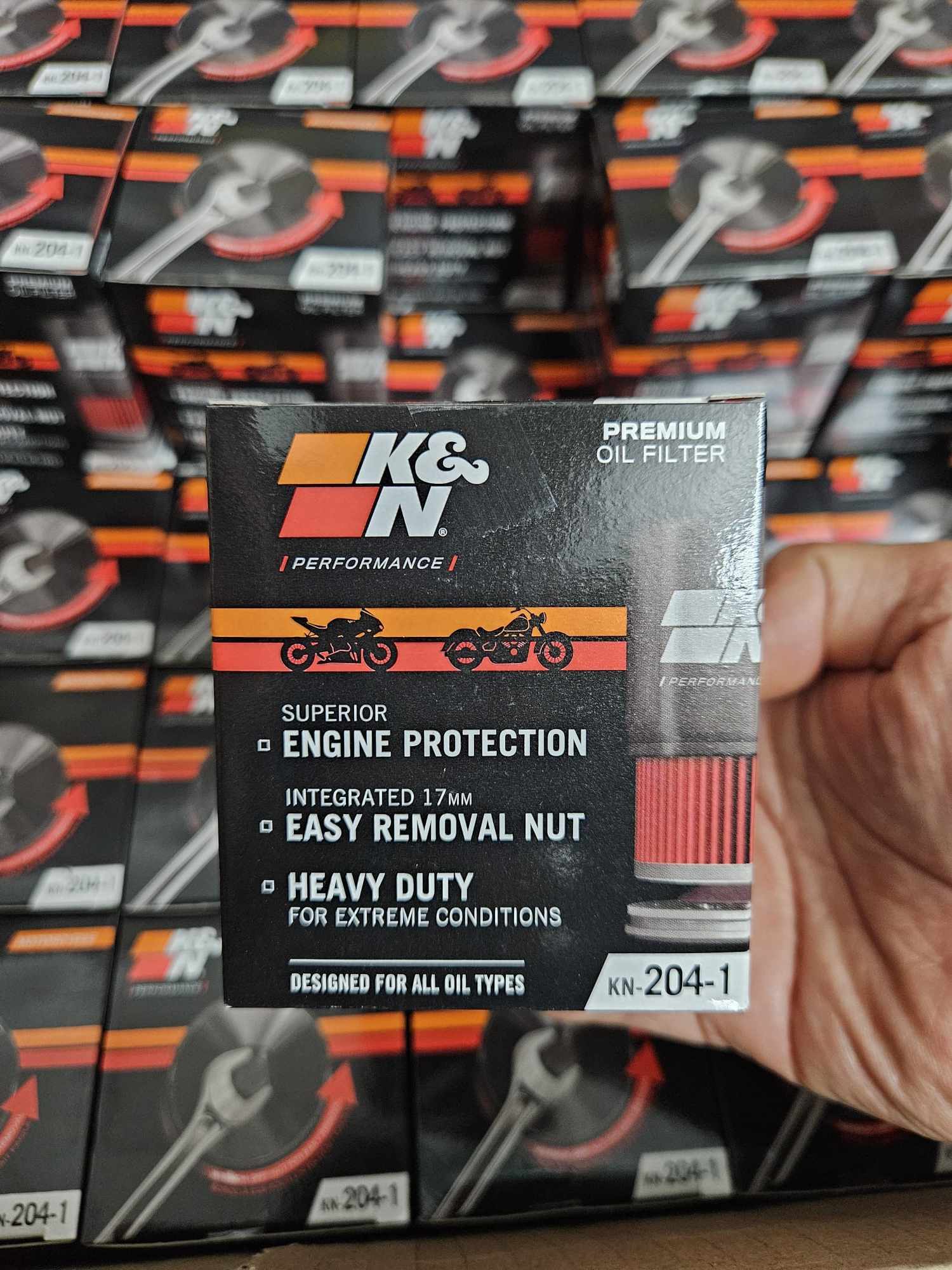 Lọc nhớt KN 204-1 xe PKL Yamaha - Honda chính hãng USA