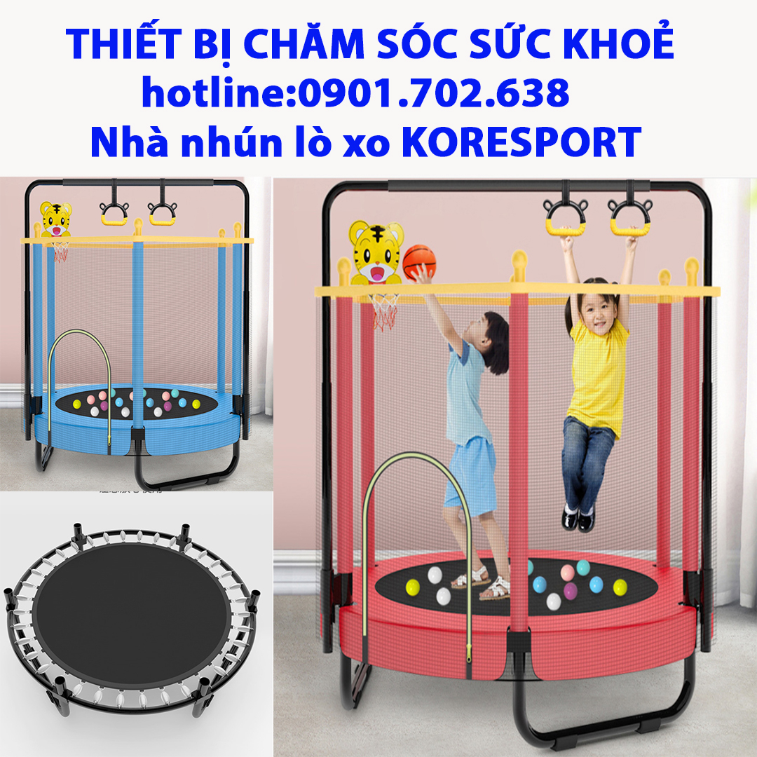 [ SALE ] Nhà nhún lò xo KORESPORT cho trẻ em vui chơi - đệm nhún cho bé