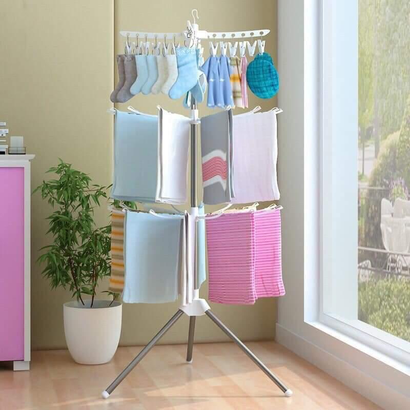 Cây phơi quần áo 3 tầng đa năng tiện dụng