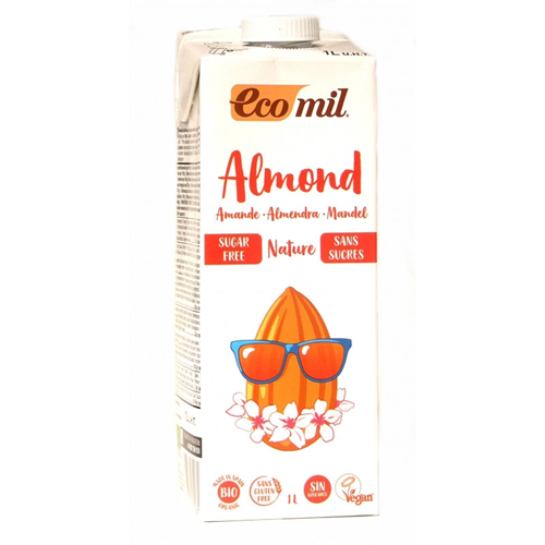 Nước hạnh nhân không đường hữu cơ Ecomil 1L