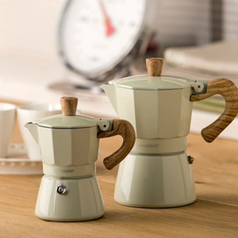 150/300ml - Bình Pha Cà Phê Moka Du Lịch Nhỏ Gọn Tiện Lợi Bình pha cà phê moka tại gia và mang đi du lịch tiện nhỏ gọn