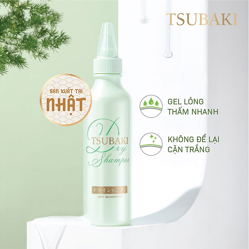 Dầu gội khô Tsubaki Dry Shampoo 180ml