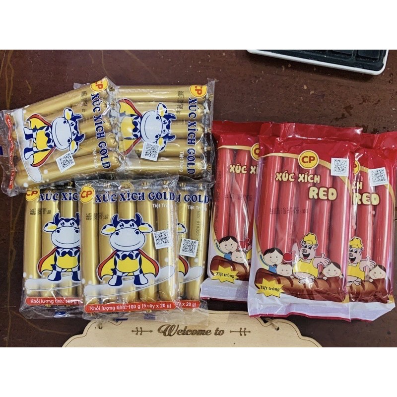 Xúc xích ăn liền red cp tiệt trùng gói 100g