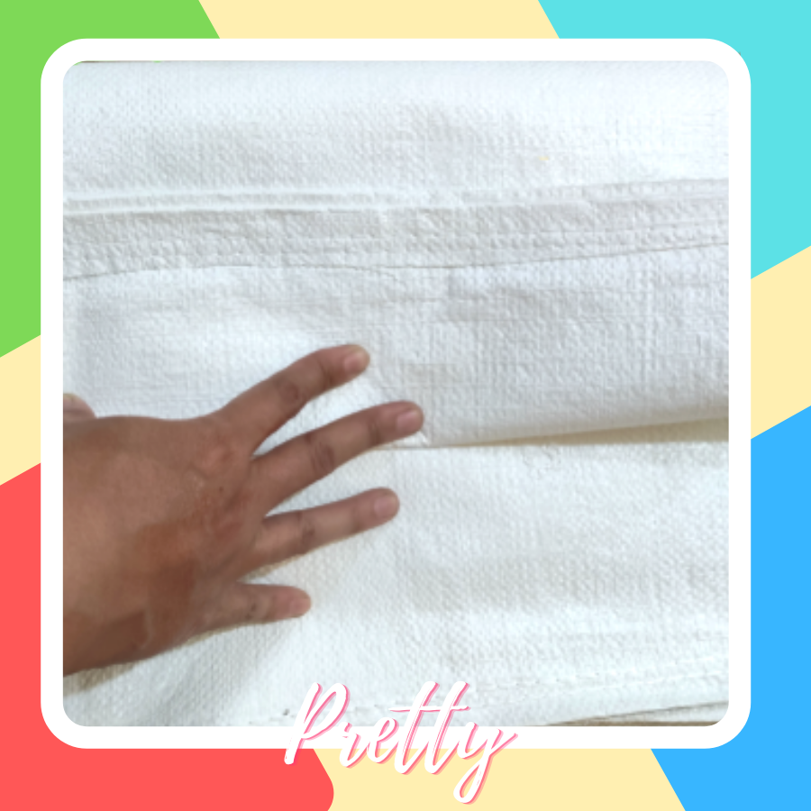 Túi đựng gạo - Bao PP trắng loại tốt (size 5kg) - 50 cái, 100 cái, 200 cái